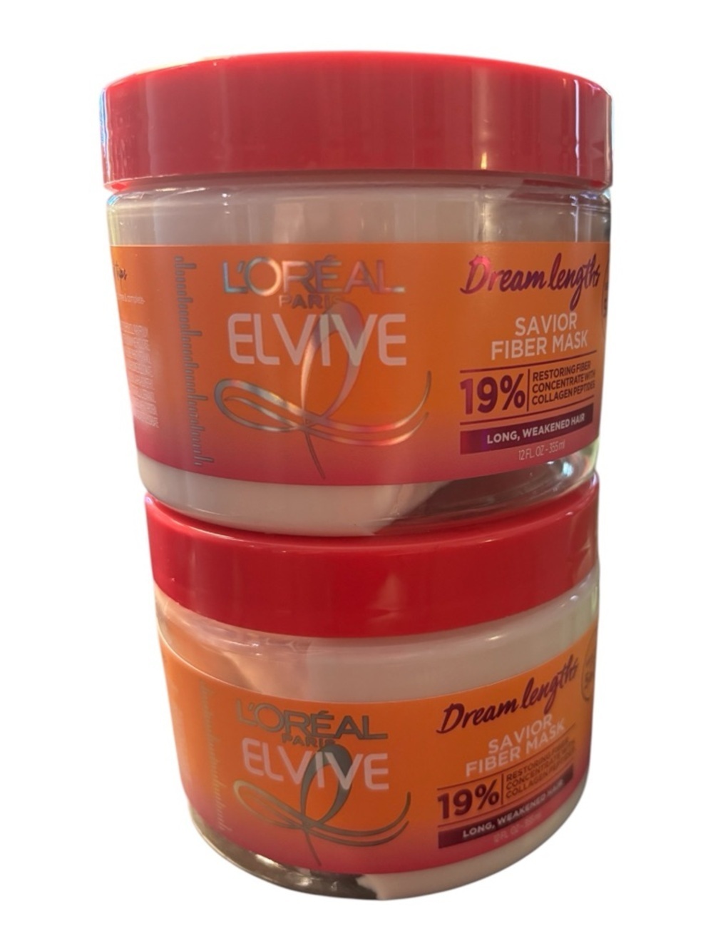 Elvive Dream Lengths Savior Fiber Mask,W/Collagen Peptides set of2 (530)